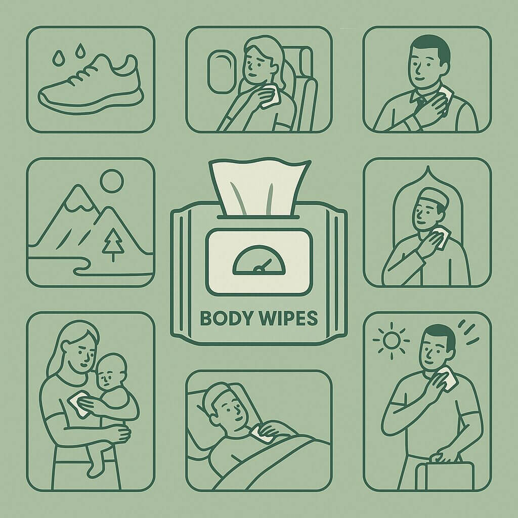 tisu basah badan