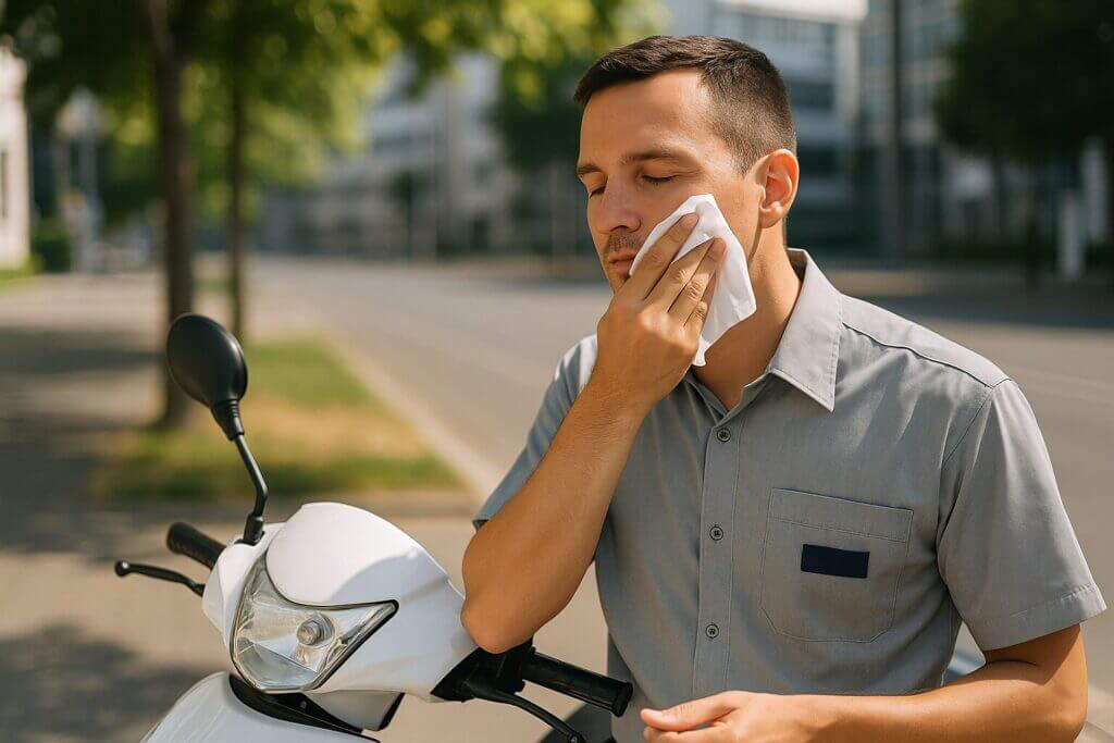 hydren di pakai saat di motor